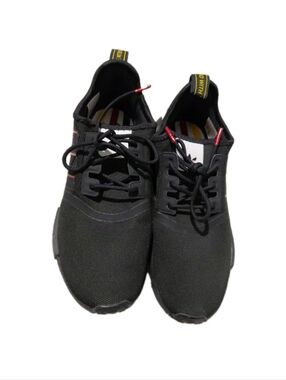 adidas Originals Black Athletic Shoes with Red Accents